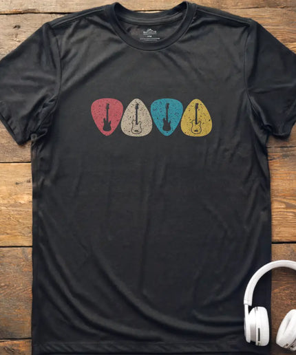 Guitar Picks Retro T-Shirt