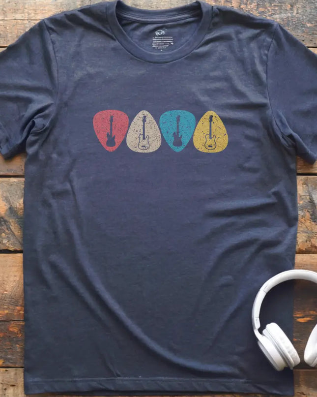 Guitar Picks Retro T-Shirt