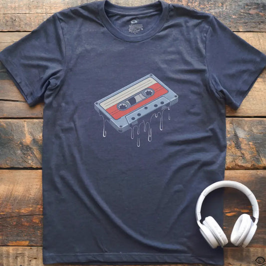 T-Shirt mit Kassettenschmelze
