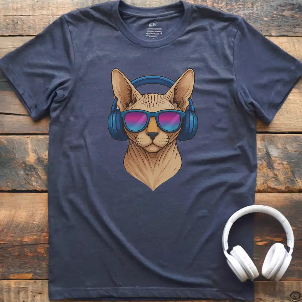 Hundekopfhörer-T-Shirt