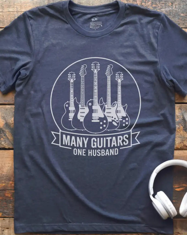 Many Guitars Husband T-Shirt