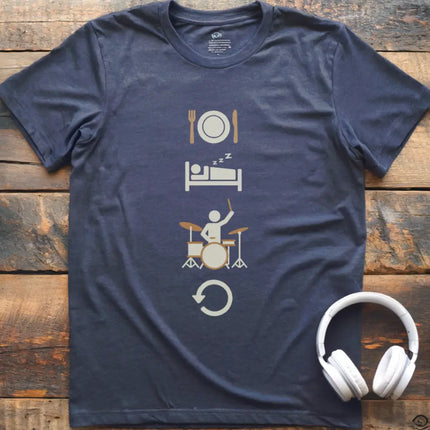 Eat Sleep Drums Repeat T-Shirt