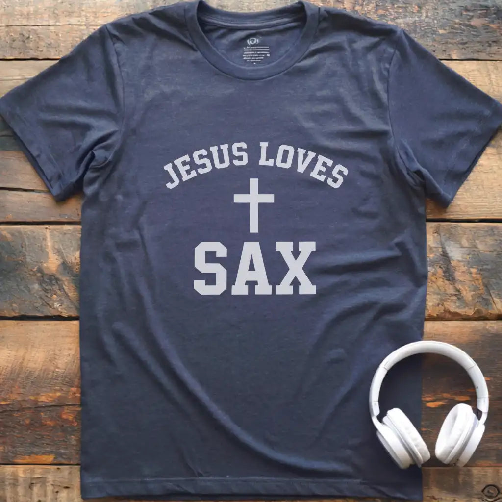 Jesus Loves Sax T-Shirt