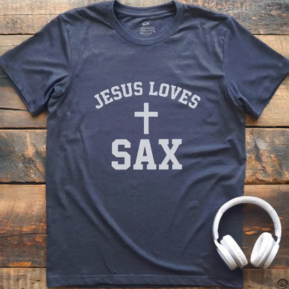 Jesus Loves Sax T-Shirt