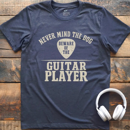 Never Mind Dog Guitar T-Shirt