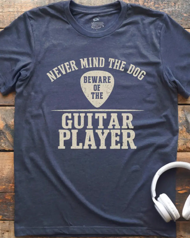 Never Mind Dog Guitar T-Shirt