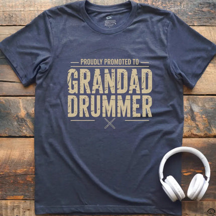 Promoted Grandad Drummer T-Shirt