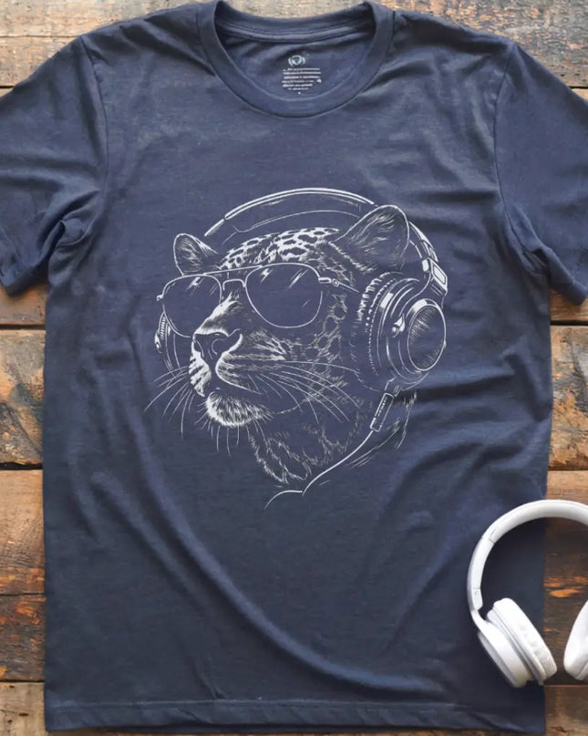 Leopard Headphones T-Shirt