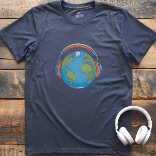 Earth Headphones T-Shirt