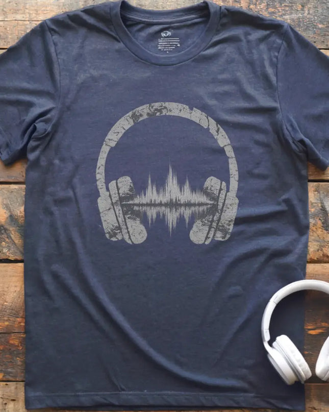 Headphones Waveform T-Shirt