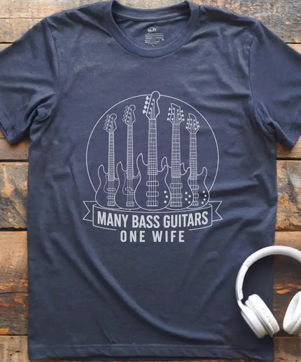 Many Bass Guitars T-Shirt