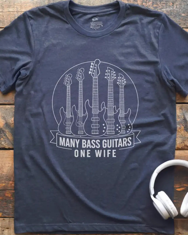 Many Bass Guitars T-Shirt