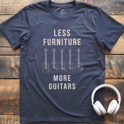 Less Furniture Guitars T-Shirt