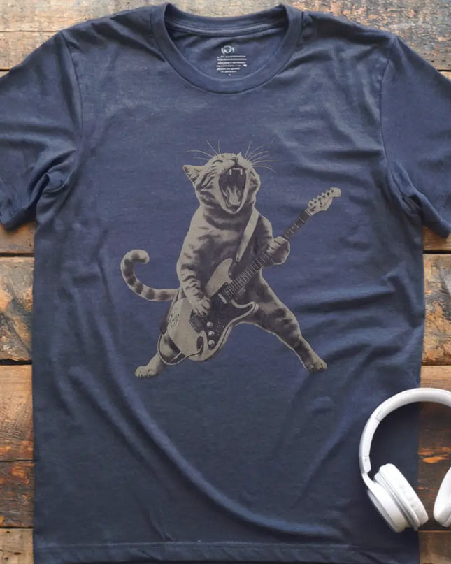 Cat Rocking Out T-Shirt