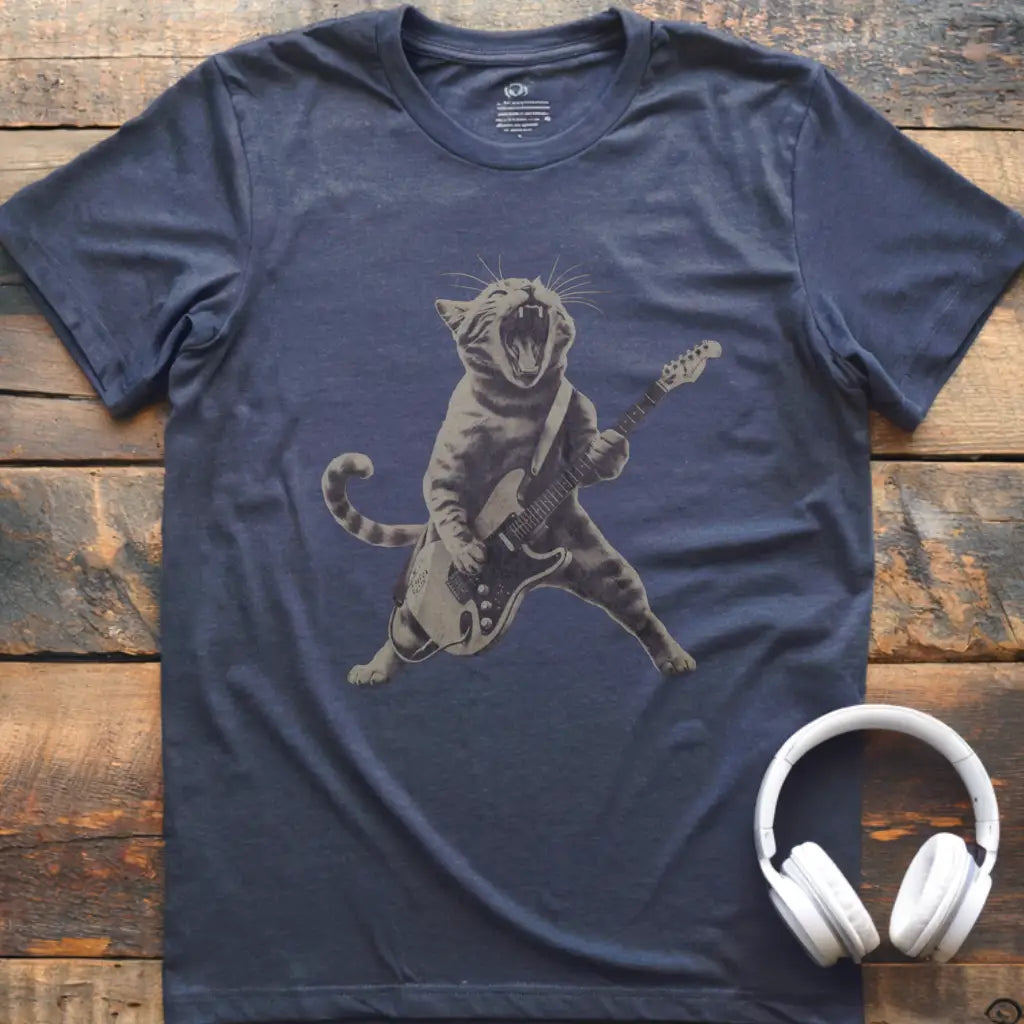 Cat Rocking Out T-Shirt