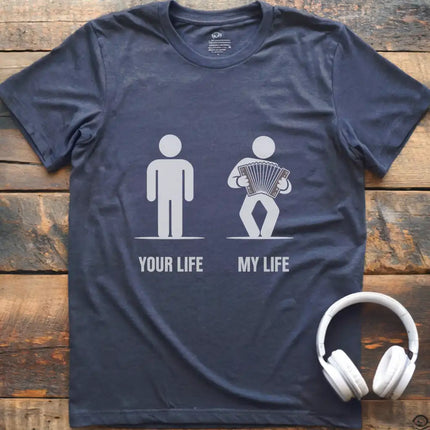 Life Accordion Male T-Shirt