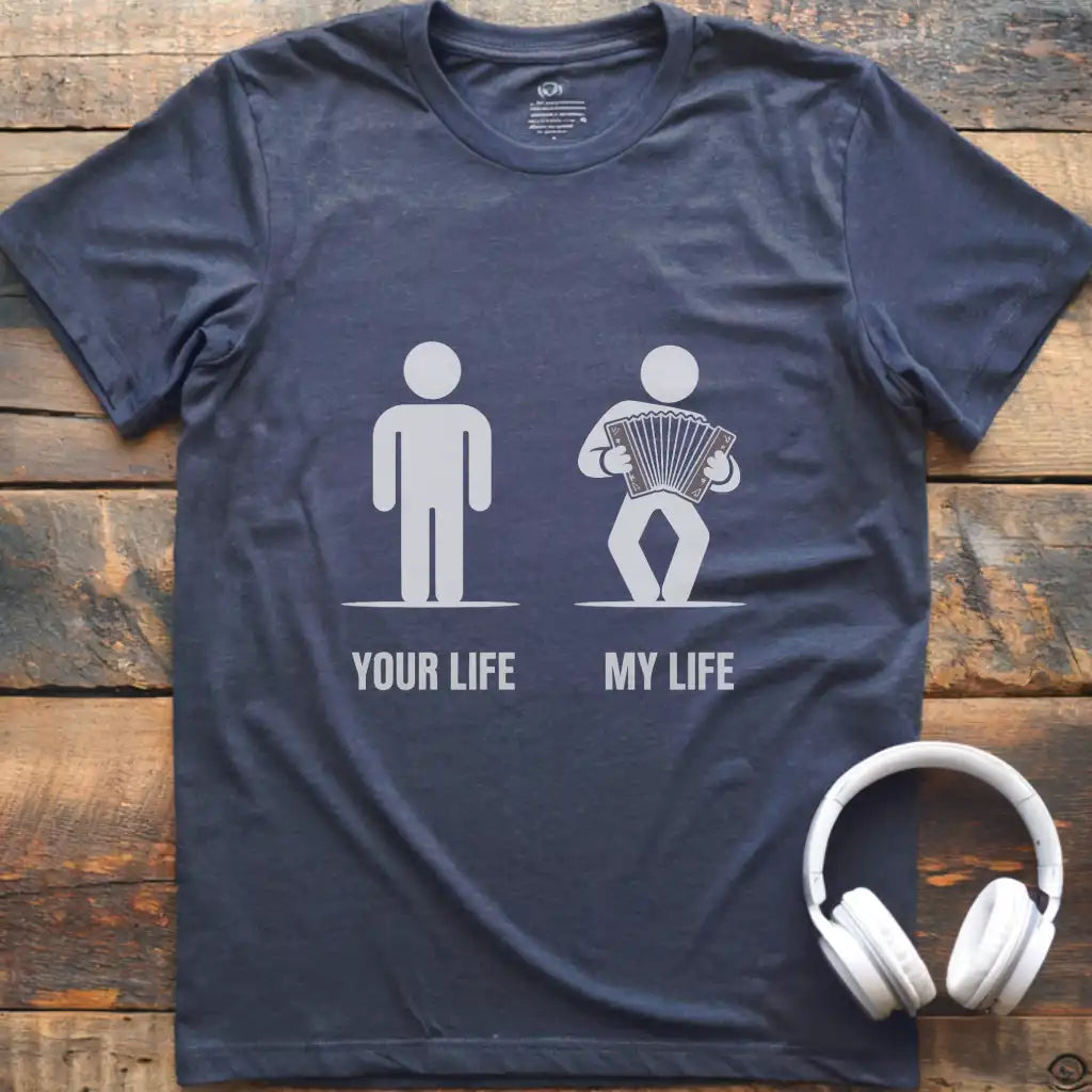 Life Accordion Male T-Shirt