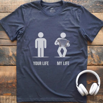 Life Accordion Male T-Shirt