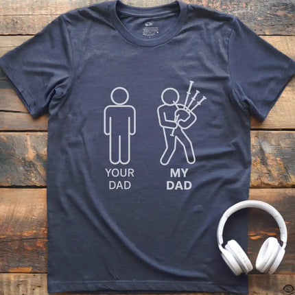 KIDS Dad Bagpipes T-Shirt