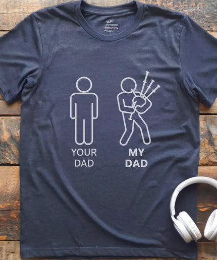 KIDS Dad Bagpipes T-Shirt