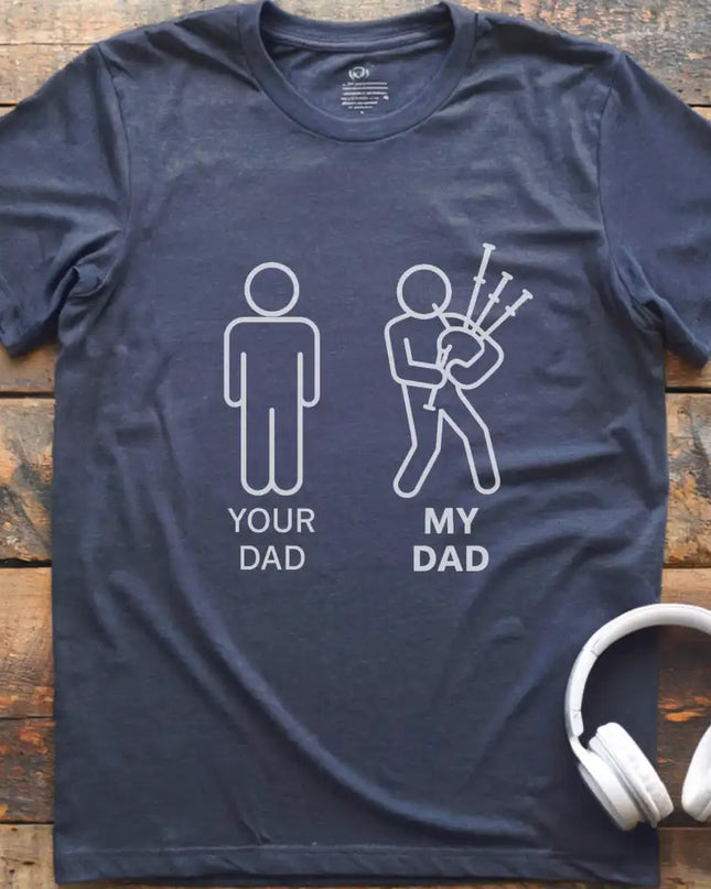 KIDS Dad Bagpipes T-Shirt