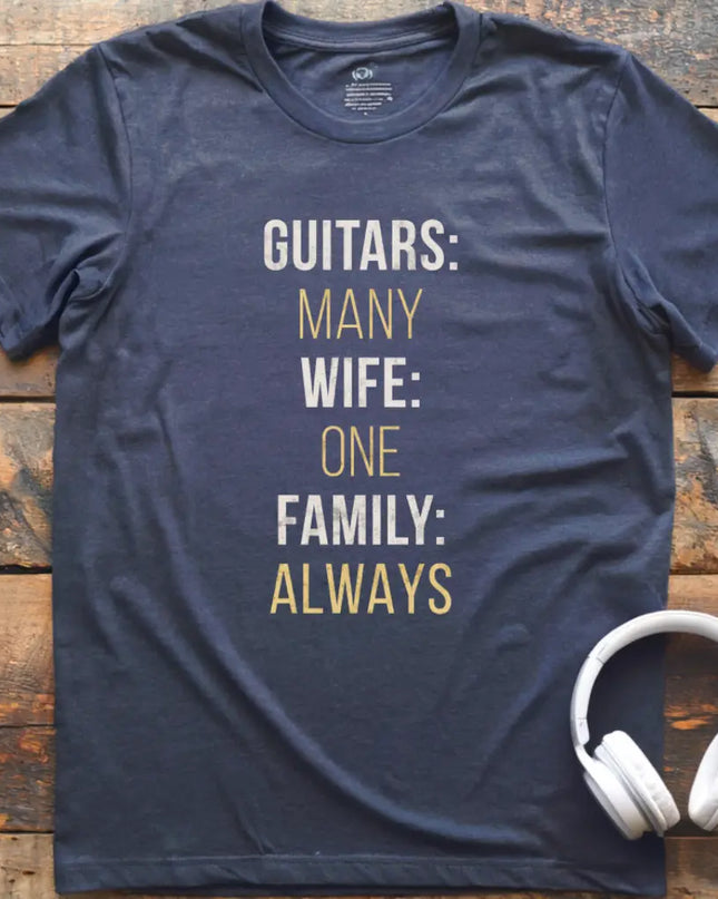 Many Guitars Family T-Shirt