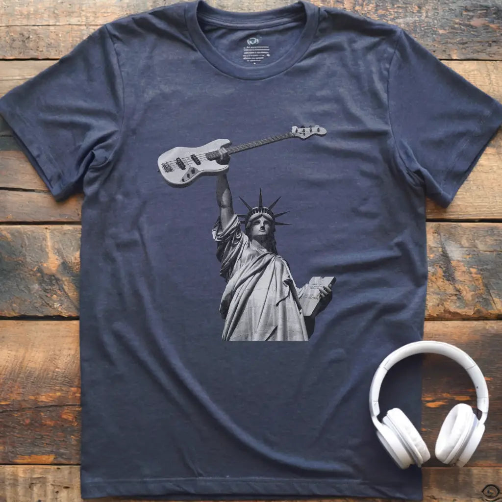 Statue Guitar T-Shirt