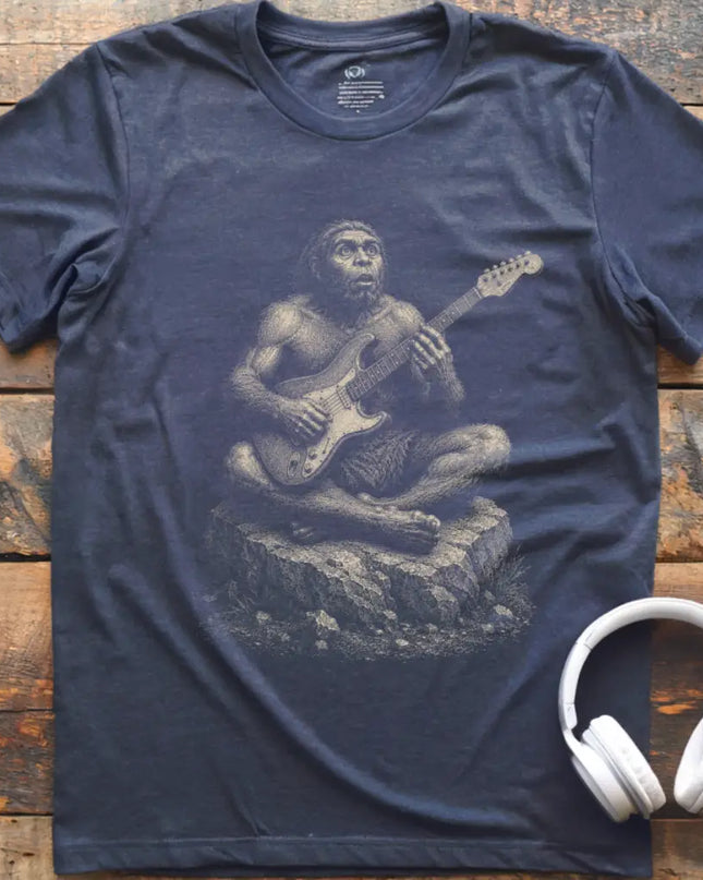 Caveman Guitar T-Shirt
