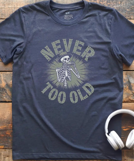 Never Too Old Harmonica T-Shirt