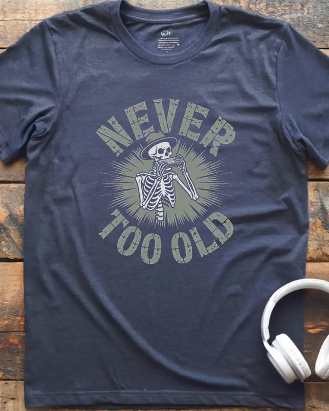 Never Too Old Harmonica T-Shirt