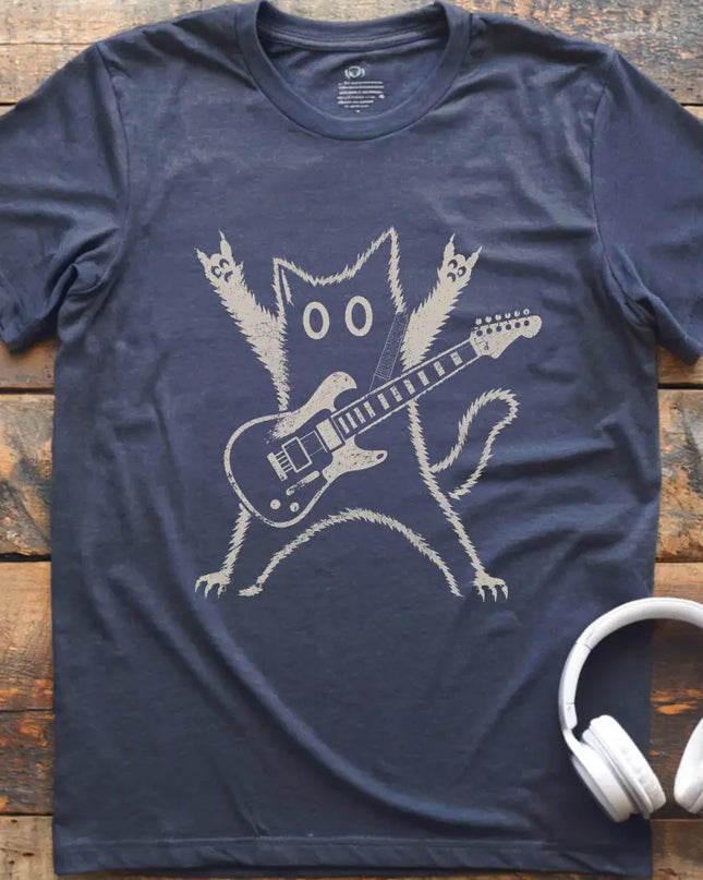 Rock Cat Guitar T-Shirt