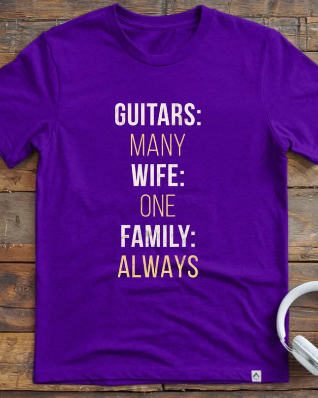 Many Guitars Family T-Shirt