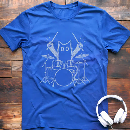 Rock Cat Drum T-Shirt