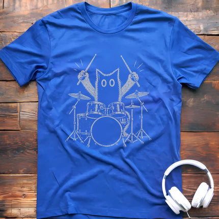Rock Cat Drum T-Shirt