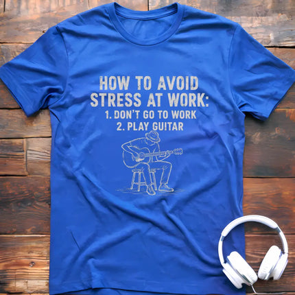 Work Stress Guitar T-Shirt