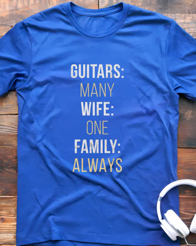 Many Guitars Family T-Shirt