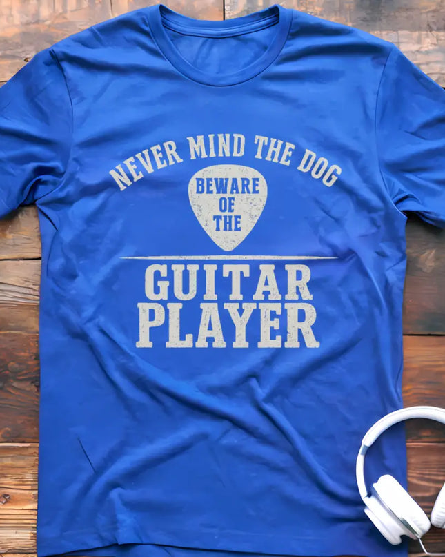 Never Mind Dog Guitar T-Shirt