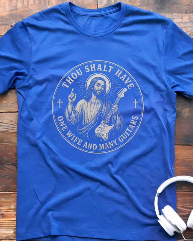 Thou Shalt Many Guitars Wife T-Shirt