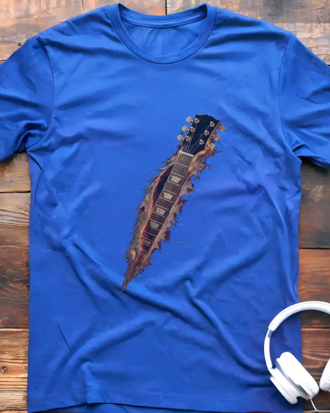 Guitar Fire Torn T-Shirt