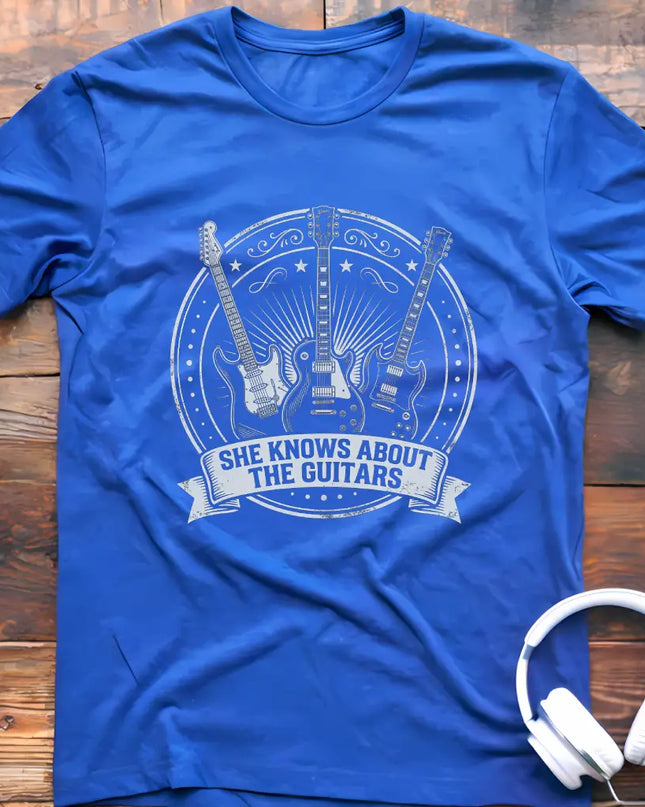 She Knows Guitars T-Shirt