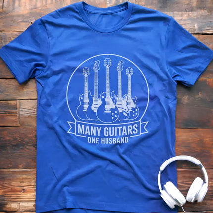 Many Guitars Husband T-Shirt