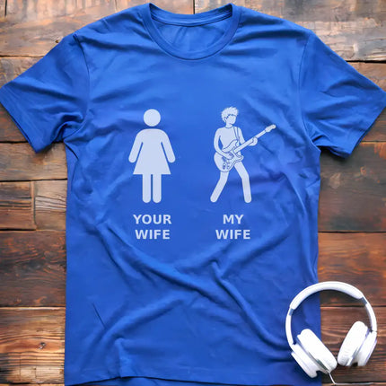Wife Guitar Short Hair T-Shirt