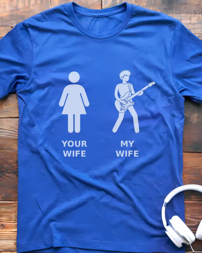 Wife Guitar Short Hair T-Shirt