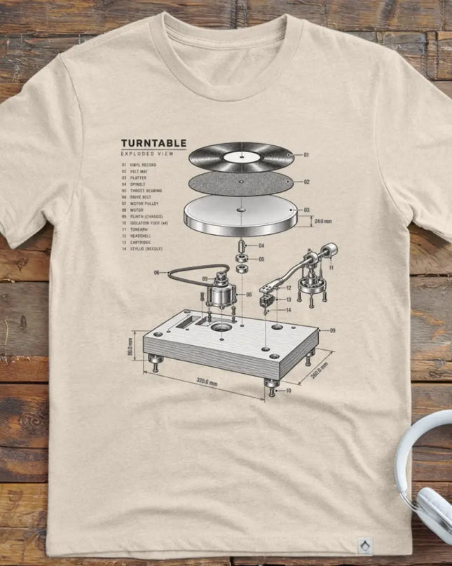 Turntable Exploded T-Shirt