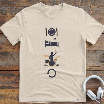 Eat Sleep Drums Repeat T-Shirt