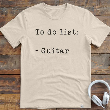 To Do List Guitar T-Shirt