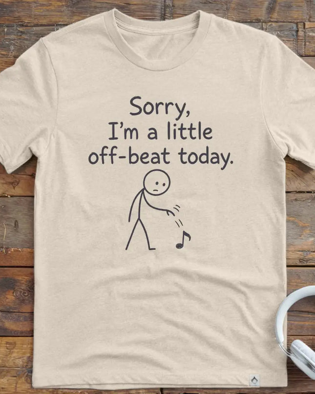 Sorry Off Beat Note T-Shirt