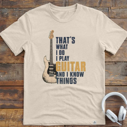 I Know Things Guitar T-Shirt
