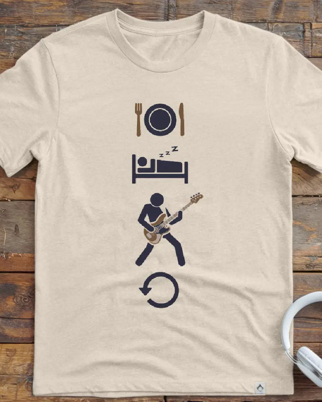 Eat Sleep Bass Repeat T-Shirt