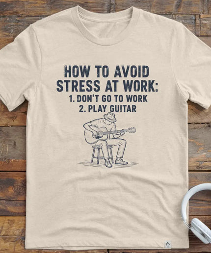 Work Stress Guitar T-Shirt